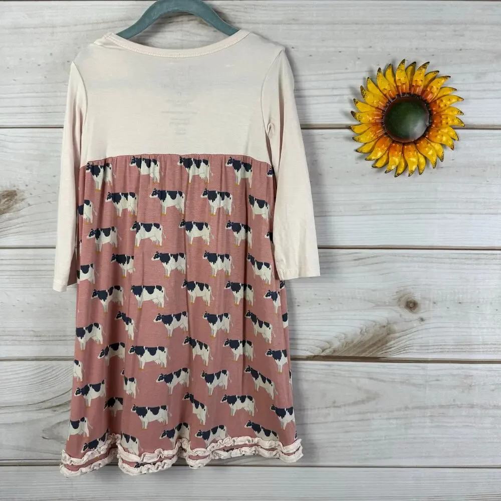 Kozi &‎ Co Girls Cow Bamboo Dress 4T